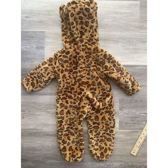 MICHLEY Unisex Baby Tiger Costume  Hooded Romper Tiger Outfit Zipper 6-12 Mo - Picture 2 of 7